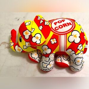 Pop Art Elephant Popcorn Plush Toy Soft Mammoth Cornelius Red Yellow